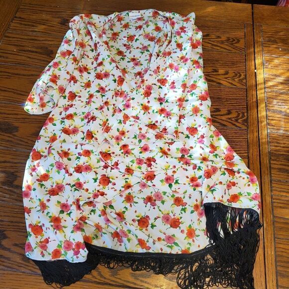 Lularoe rose monroe fringe  coverup sz small - Picture 1 of 3